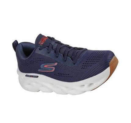Pánské Běžecké Boty Skechers GO RUN Swirl Tech Tmavě Blankyt Červené | CZ_64750