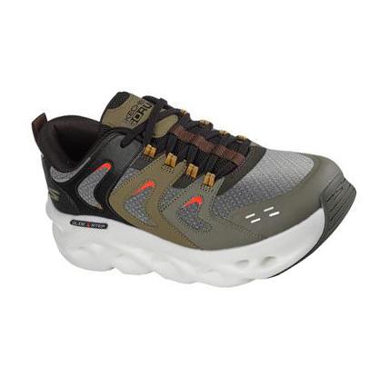 Pánské Běžecké Boty Skechers GO Run Swirl Tech - Surge Olivy Zelené | CZ_6439D