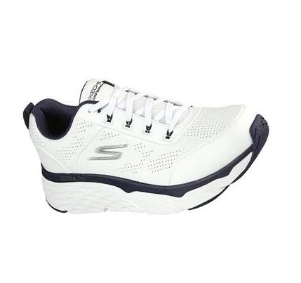 Pánské Běžecké Boty Skechers Max Cushioning Elite - Lucid Bílé Tmavě Blankyt | CZ_6212A