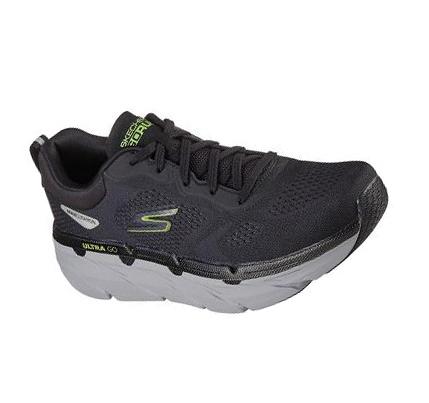 Pánské Běžecké Boty Skechers Max Cushioning Premier - Perspective Černé Světle Zelene | CZ_6287G