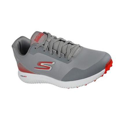 Pánské Golfové Boty Skechers Arch Fit GO GOLF Max 2 Šedé Červené | CZ_A083P