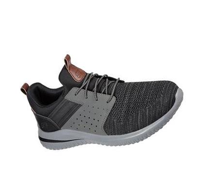Pánské Mokasíny Skechers Delson 3.0 - Cicada Černé Šedé | CZ_7375D