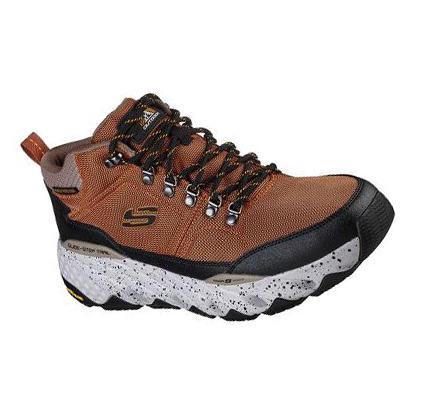 Pánské Oxfordky Skechers Glide-Step Trailové - Woodward Hnědé Černé | CZ_3382K
