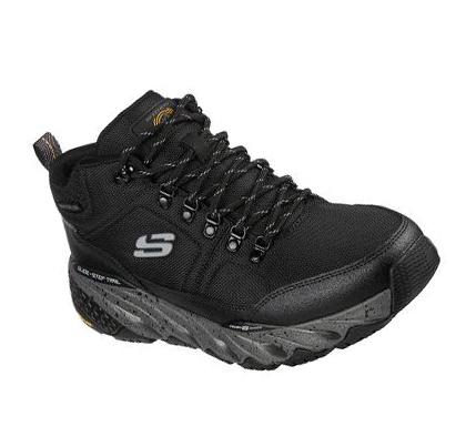 Pánské Oxfordky Skechers Glide-Step Trailové - Woodward Černé Šedé | CZ_33938