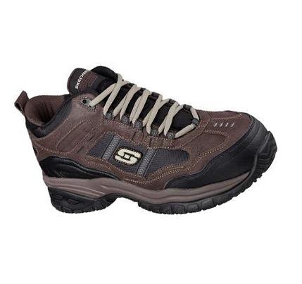 Pánské Oxfordky Skechers Pracovní Relaxed Fit: Soft Stride - Canopy Comp Špicí Hnědé Černé | CZ_3336L