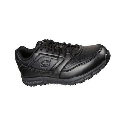Pánské Oxfordky Skechers Pracovní Relaxed Fit®: Nampa SR Černé | CZ_A4365
