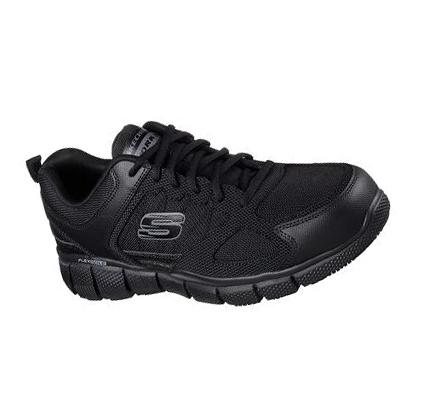 Pánské Oxfordky Skechers Pracovní Relaxed Fit: Telfin - Sanphet SR Černé | CZ_A636S