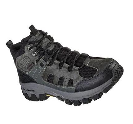 Pánské Oxfordky Skechers Relaxed Fit: Edgmont - Voxter Šedé Černé | CZ_A011X