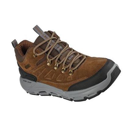 Pánské Oxfordky Skechers Relaxed Fit: Lugwin - Armadale Hnědožlutý | CZ_32685