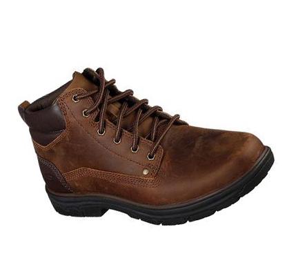 Pánské Oxfordky Skechers Relaxed Fit: Segment - Garnet Hnědé | CZ_32574