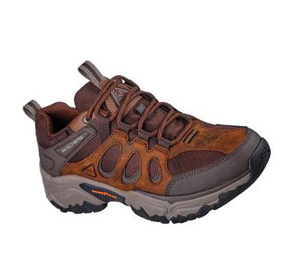 Pánské Oxfordky Skechers Relaxed Fit: Terraform - Selvin Hnědé | CZ_I9360