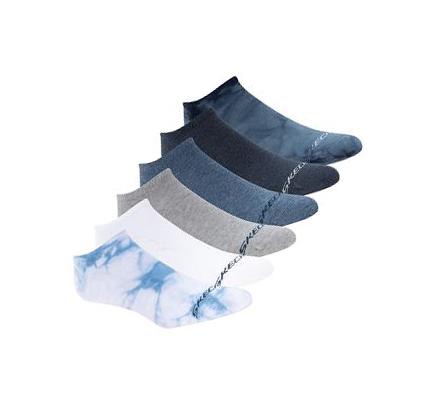 Pánské Ponožky Skechers Bavlněné Tie-Dye No-Show - 6 Pack Viacfarebný | CZ_I887B