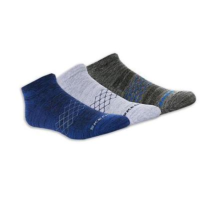 Pánské Ponožky Skechers Low Cut Diamond Arch - 3 Pack Blankyt | CZ_A012S