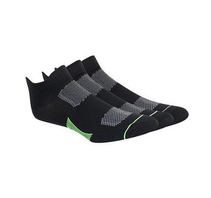Pánské Ponožky Skechers Low Cut Mesh Top Performance - 3 Pack Černé | CZ_I975Q