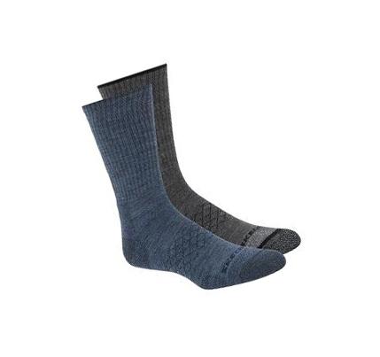 Pánské Ponožky Skechers Merino Wool Crew - 2 Pack Tmavě Blankyt Šedé | CZ_A239P