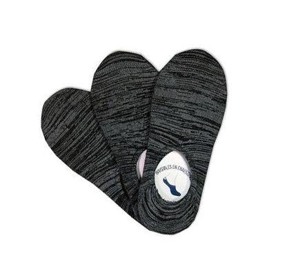 Pánské Ponožky Skechers No Show Liner - 3 Pack Šedé | CZ_A075G