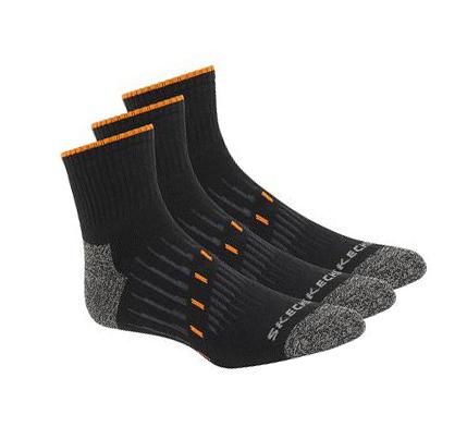 Pánské Ponožky Skechers Pracovní Quarter – 3 Pack Černé | CZ_I787E