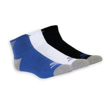Pánské Ponožky Skechers Quarter Crew Atletické - 3 Pack Černé Bílé Blankyt | CZ_I814R