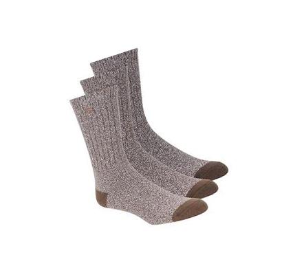 Pánské Ponožky Skechers Super Soft Boot Crew - 3 Pack Hnědé | CZ_A214W
