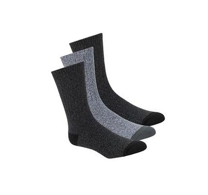 Pánské Ponožky Skechers Super Soft Boot Crew - 3 Pack Černé Šedé | CZ_A225B