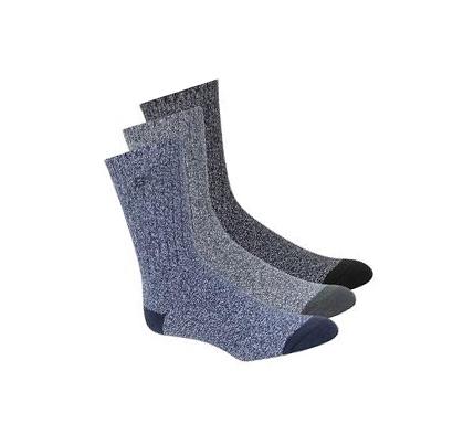 Pánské Ponožky Skechers Super Soft Boot Crew - 3 Pack Tmavě Blankyt Šedé | CZ_A2370