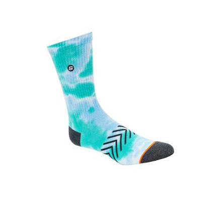 Pánské Ponožky Skechers Tie-Dye Crew - 1 Pack Zelene | CZ_I687D