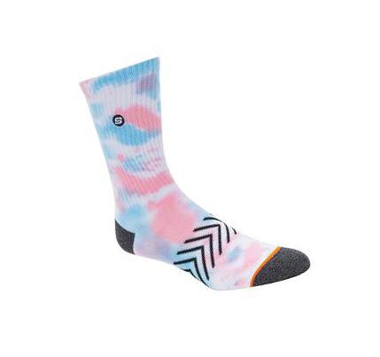 Pánské Ponožky Skechers Tie-Dye Crew - 1 Pack Růžové | CZ_I689Q