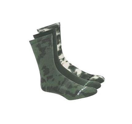 Pánské Ponožky Skechers Tie-Dye Crew - 3 Pack Zelene | CZ_A100R