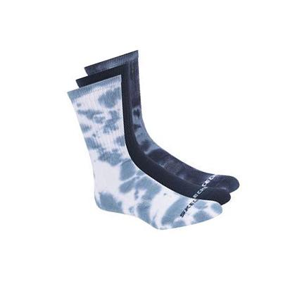 Pánské Ponožky Skechers Tie-Dye Crew - 3 Pack Blankyt | CZ_A112L