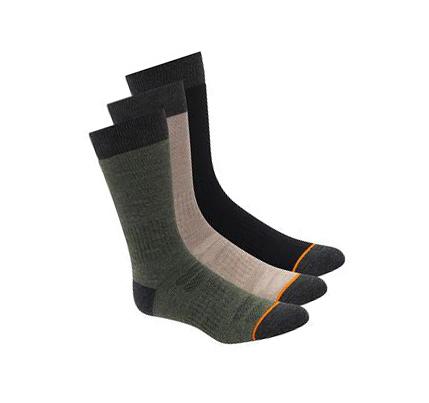 Pánské Ponožky Skechers Wool Blend Pracovní Crew - 3 Pack Šedé Zelene | CZ_A114L