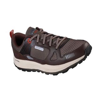 Pánské Trailové Běžecké Boty Skechers GO RUN Pulse Trailové - Ultra Radius Hnědé | CZ_4550A