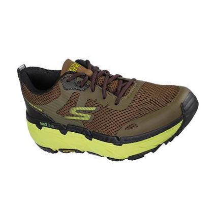 Pánské Trailové Běžecké Boty Skechers Max Cushioning Premier Trailové - Alltrack Olivy Zelené | CZ_6237D