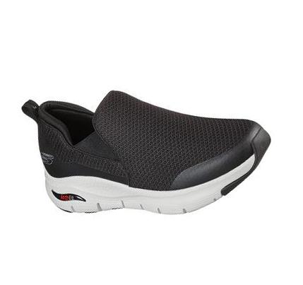 Pánské Trekové Boty Skechers Arch Fit - Banlin Černé Bílé | CZ_I068K