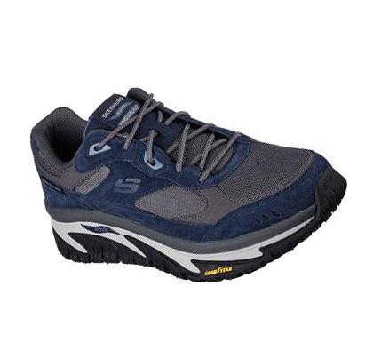 Pánské Trekové Boty Skechers Arch Fit Silniční Walker Tmavě Blankyt Šedé | CZ_6062W