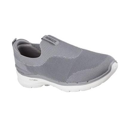 Pánské Trekové Boty Skechers GO WALK 6 - Warnock Šedé | CZ_79870