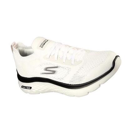 Pánské Trekové Boty Skechers GO WALK Hyper Burst Bílé Černé | CZ_5925D