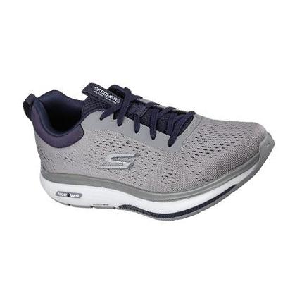 Pánské Trekové Boty Skechers GO WALK Workout Walker - Outpace Šedé Tmavě Blankyt | CZ_6712W