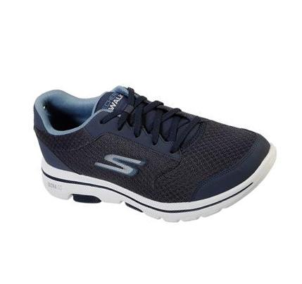 Pánské Trekové Boty Skechers GOwalk 5 - Qualify Tmavě Blankyt | CZ_40374