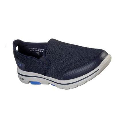 Pánské Trekové Boty Skechers GOwalk 5 - Apprize Tmavě Blankyt | CZ_4206R