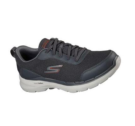 Pánské Trekové Boty Skechers GOwalk 6 - Bold Knight Šedé | CZ_4456S