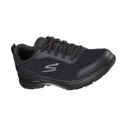 Pánské Trekové Boty Skechers GOwalk 6 - Bold Knight Černé | CZ_80390