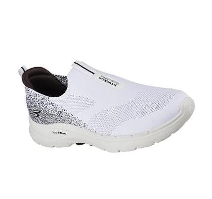 Pánské Trekové Boty Skechers GOwalk 6 Bílé Černé | CZ_79894