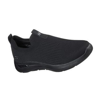 Pánské Trekové Boty Skechers GOwalk Arch Fit - Iconic Černé | CZ_4556L