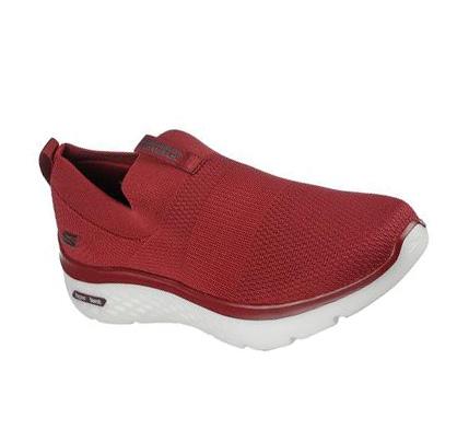 Pánské Trekové Boty Skechers GOwalk Hyper Burst - Manchester Vínové | CZ_45314