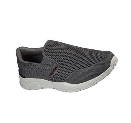 Pánské Trekové Boty Skechers Relaxed Fit: Equalizer 4.0 - Triple-Play Šedé Červené | CZ_7575X