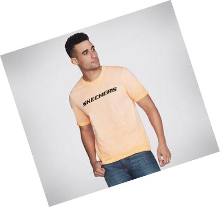Pánské Tričko Skechers Apparel Breakers Crew Oranžové | CZ_3187B