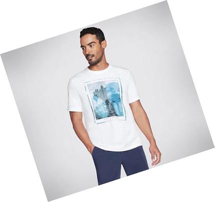 Pánské Tričko Skechers Apparel City 92 Bílé | CZ_A989Q