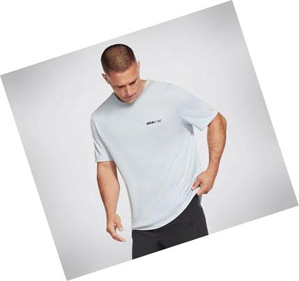 Pánské Tričko Skechers Apparel DRI-RELEASE SKX Světle Blankyt | CZ_3037G
