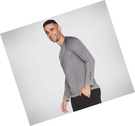 Pánské Tričko Skechers Apparel GOdri LS SKX Černé | CZ_A837P