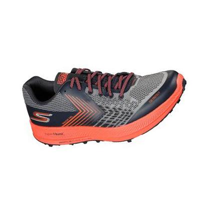 Pánské Turistické Boty Skechers GOrun Razor Trailové Šedé Oranžové | CZ_3458A